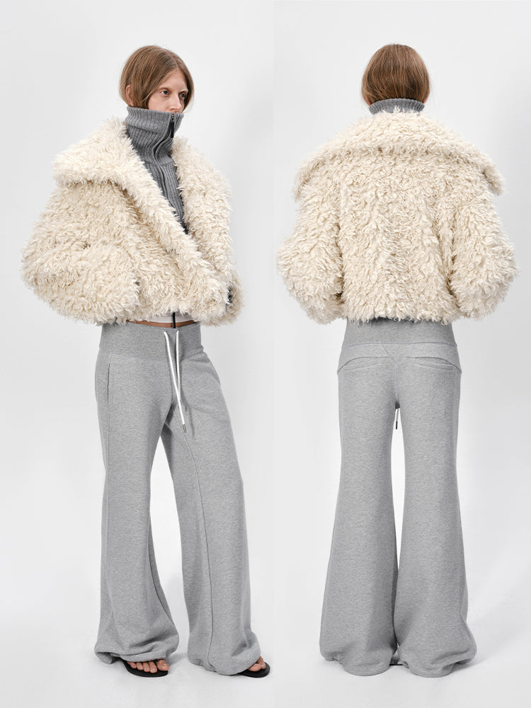 The Cropped Faux-fur Jacket