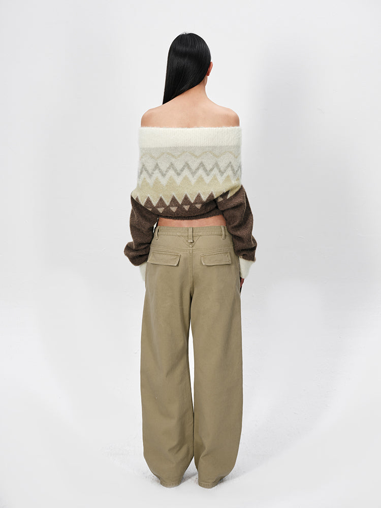 The Two-Way Fair Isle Off-Shoulder Sweater