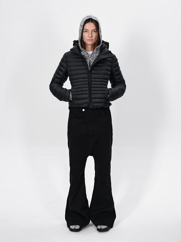 The Detachable Hooded Fitted Puffer Jacket