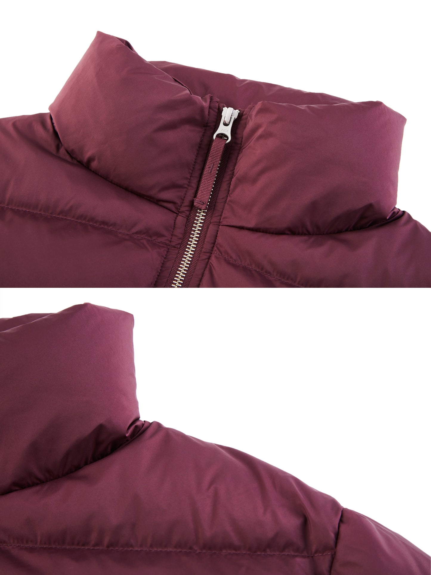 Stand-Collar Cropped Puffer Jacket