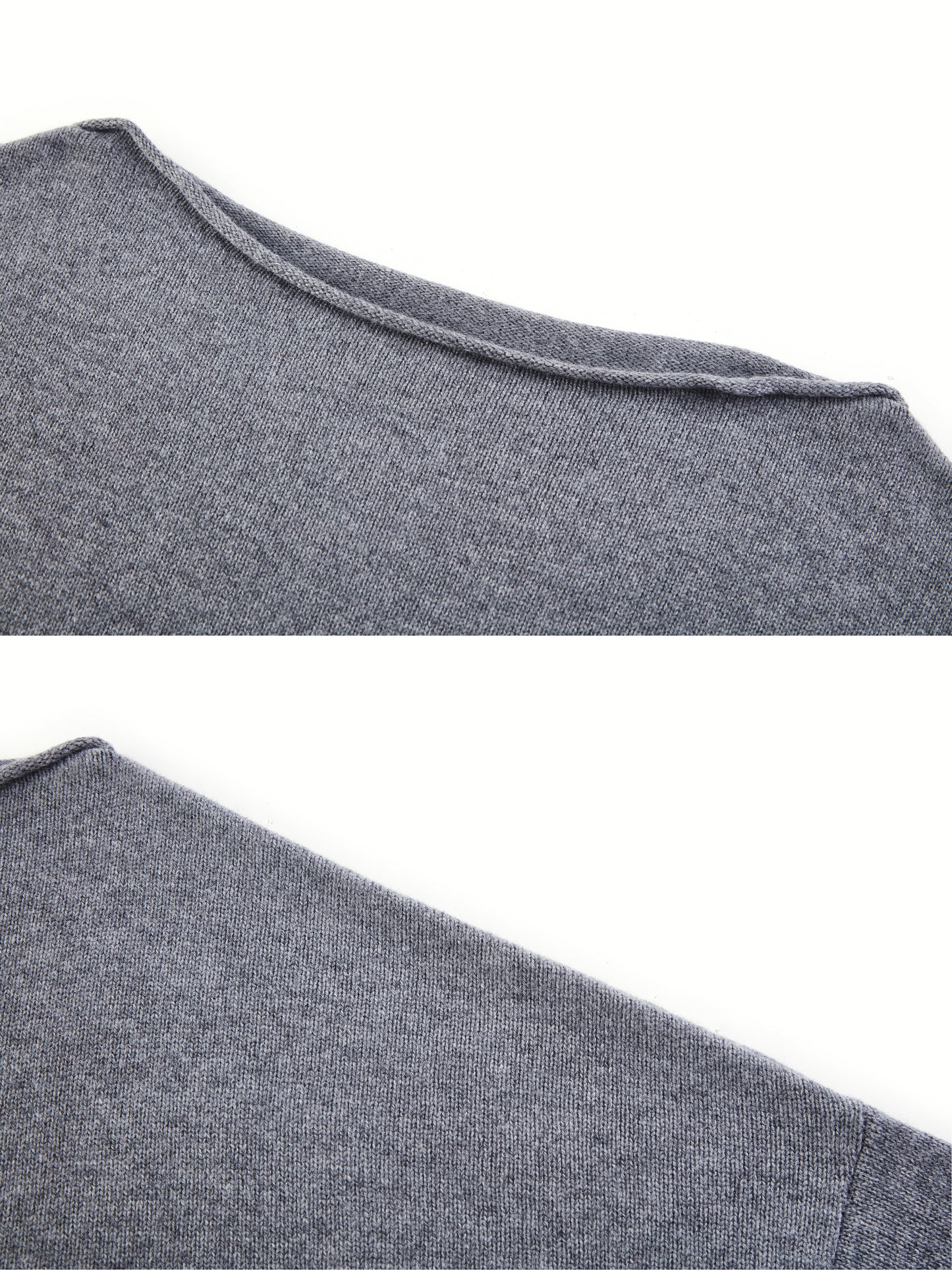 Relaxed Asymmetric Wool Knit Top