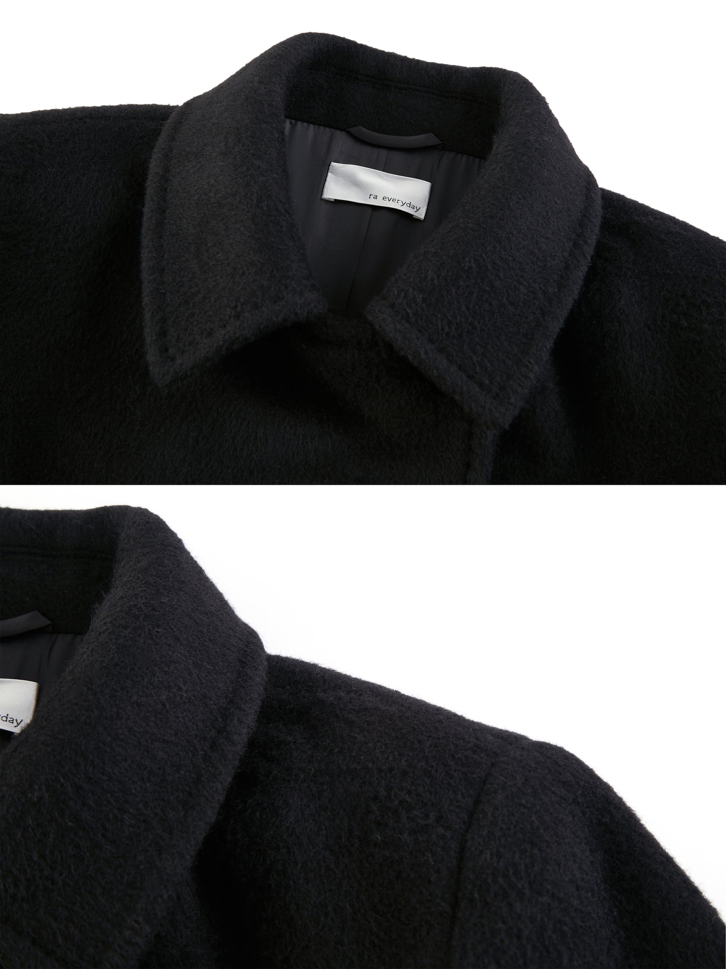 “Boyfriend” Double-Breasted Wool Coat