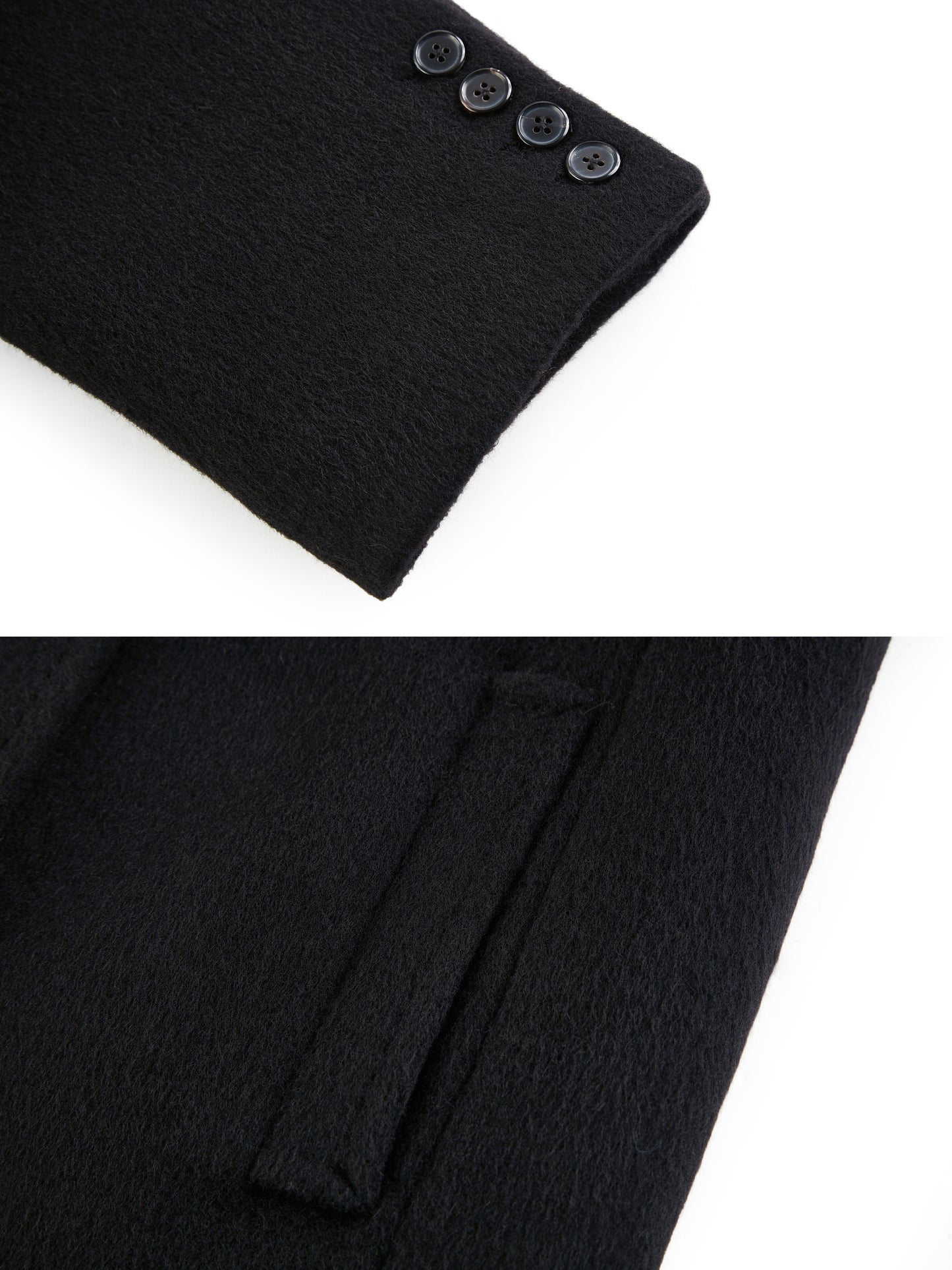 “Boyfriend” Double-Breasted Wool Coat
