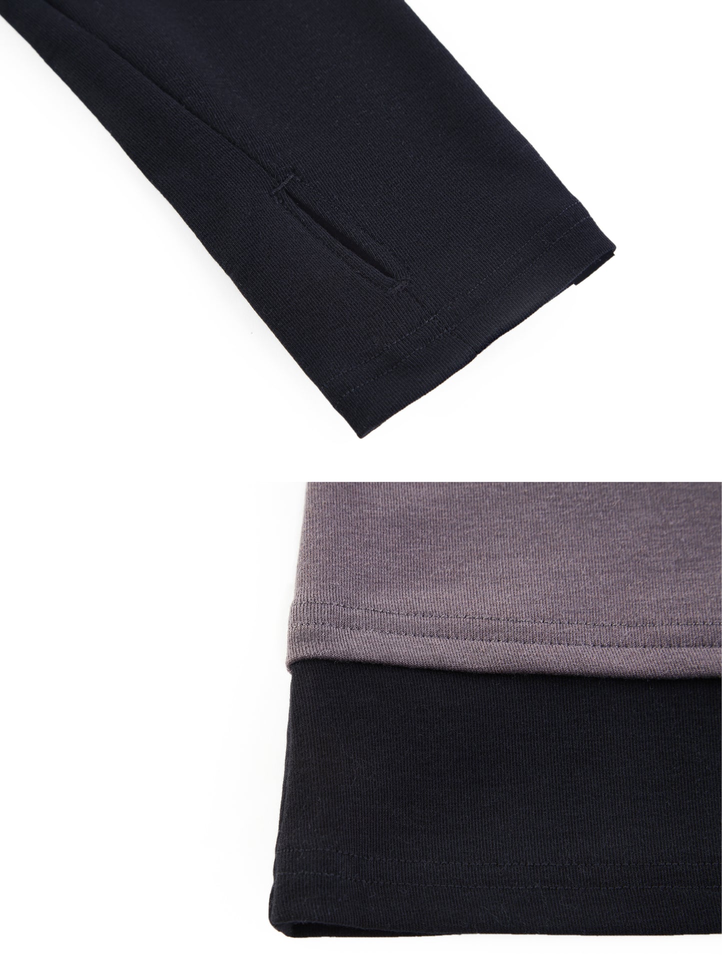 Layered Colorblock Wool Top