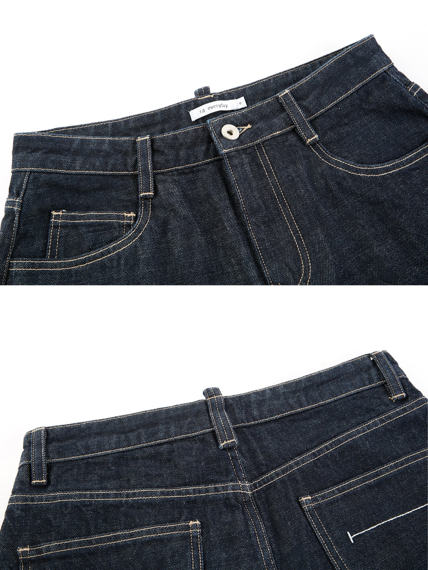 AW Mid-Rise Wide-Leg Denim Pants