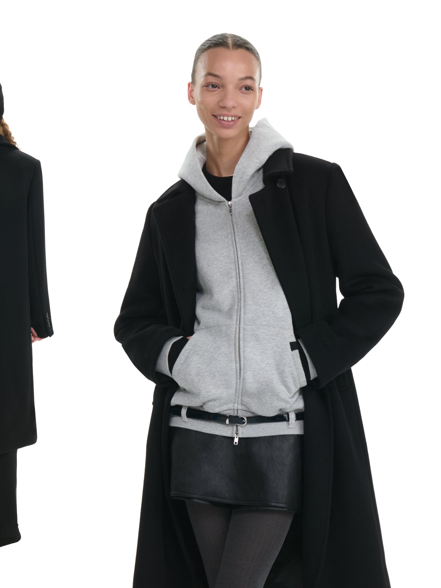“Boyfriend” Double-Breasted Wool Coat