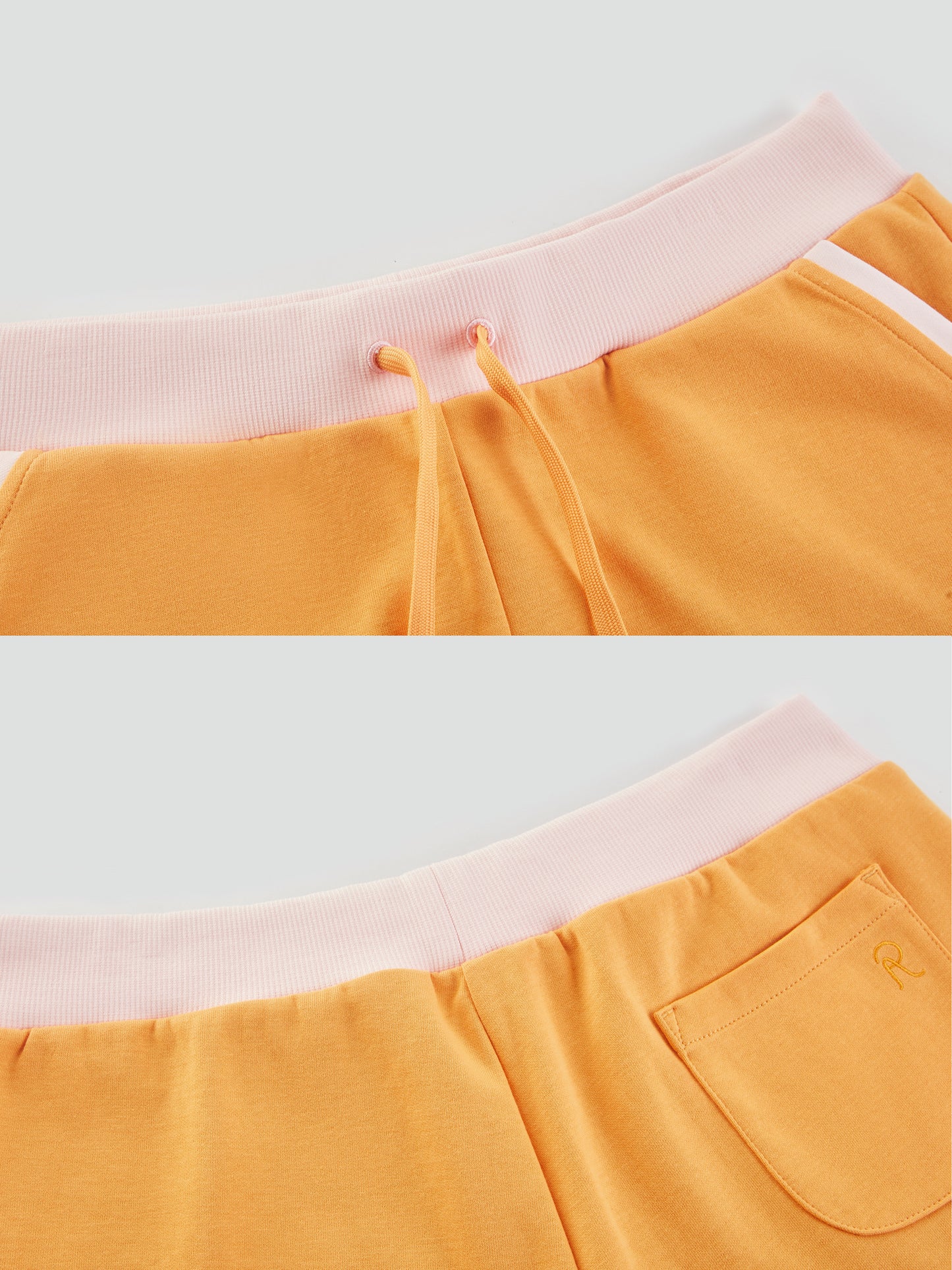 "Take A Walk" Colorblock Tie-Front Shorts