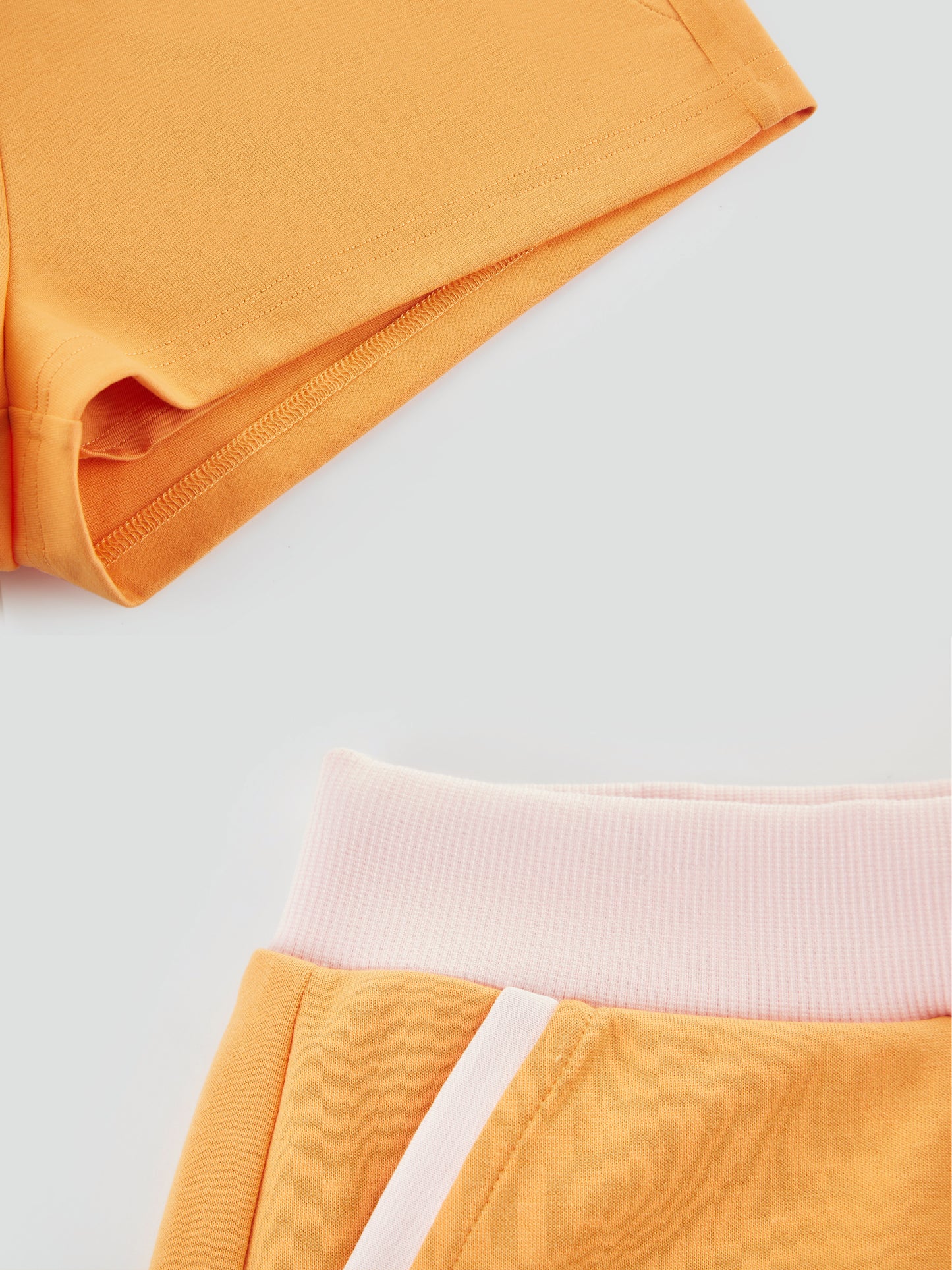 "Take A Walk" Colorblock Tie-Front Shorts