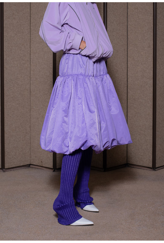 The Bubble Midi Skirt (Purple)