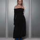 The Off Shoulder Modal Dress (Black)