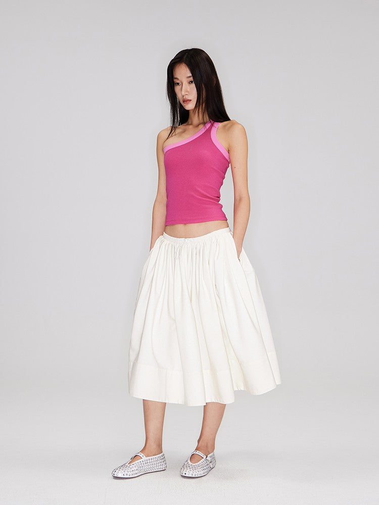 The Movement Pleated Skirt (White)