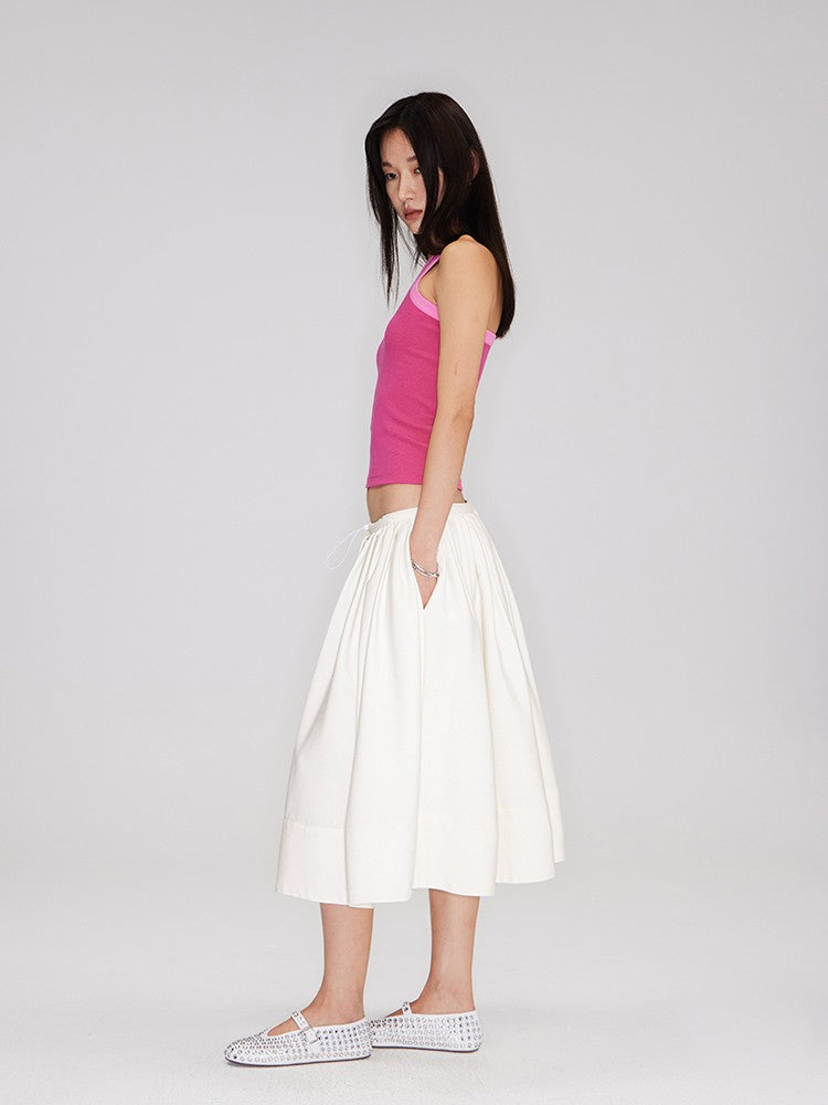 The Movement Pleated Skirt (White)